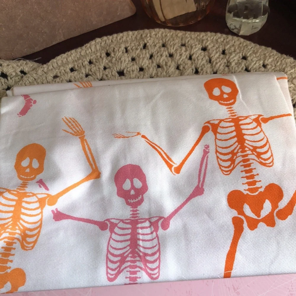 Dancing Skeletons Halloween Shower Curtain
